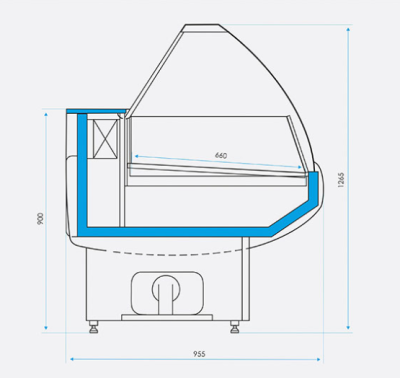 Витрина холодильная CRYSPI OCTAVA SN 1200